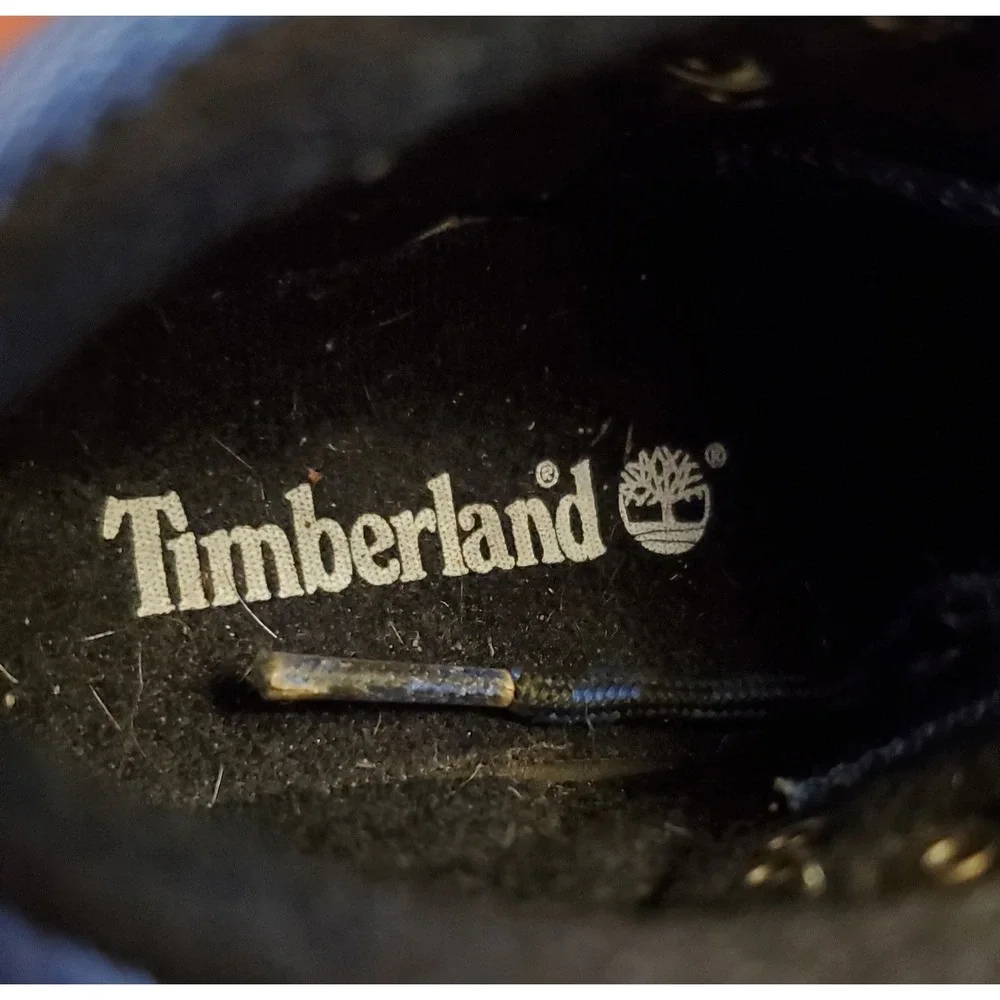 Timberland Euro Hiking Boots Toddler Size 7 Black Blue‎